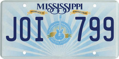 MS license plate JOI799