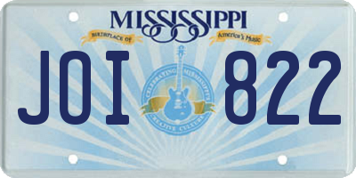 MS license plate JOI822