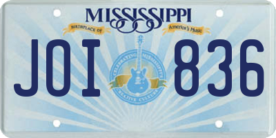 MS license plate JOI836