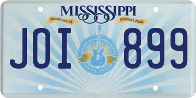 MS license plate JOI899
