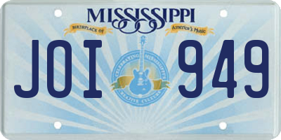 MS license plate JOI949