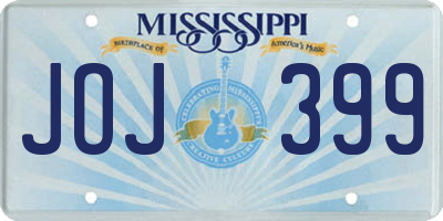 MS license plate JOJ399