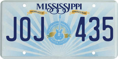 MS license plate JOJ435