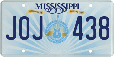 MS license plate JOJ438