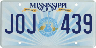 MS license plate JOJ439