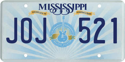 MS license plate JOJ521