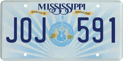 MS license plate JOJ591