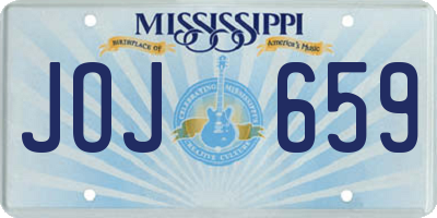 MS license plate JOJ659