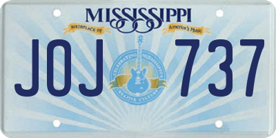 MS license plate JOJ737