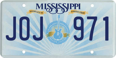 MS license plate JOJ971