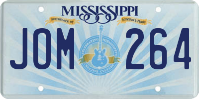 MS license plate JOM264