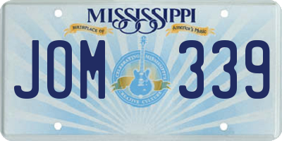 MS license plate JOM339