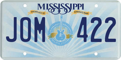 MS license plate JOM422