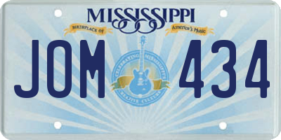 MS license plate JOM434
