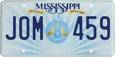 MS license plate JOM459