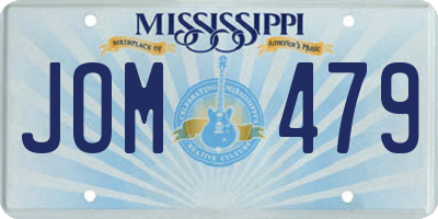 MS license plate JOM479