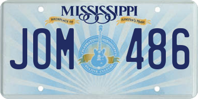 MS license plate JOM486