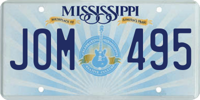MS license plate JOM495