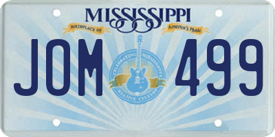 MS license plate JOM499