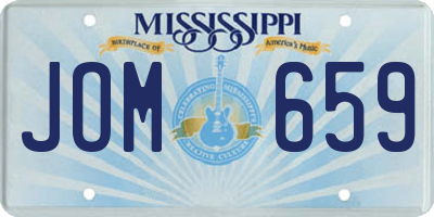 MS license plate JOM659