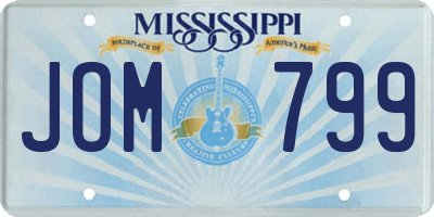 MS license plate JOM799