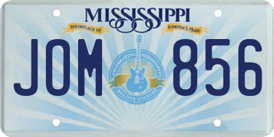 MS license plate JOM856