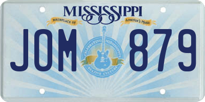 MS license plate JOM879