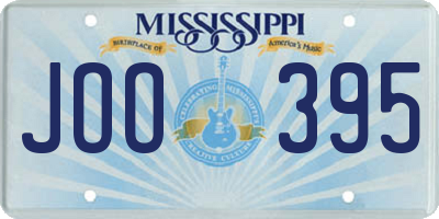 MS license plate JOO395