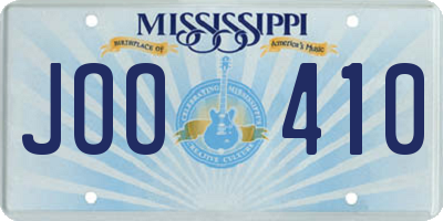MS license plate JOO410