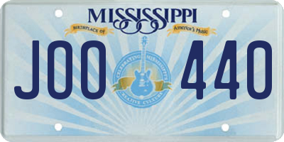MS license plate JOO440