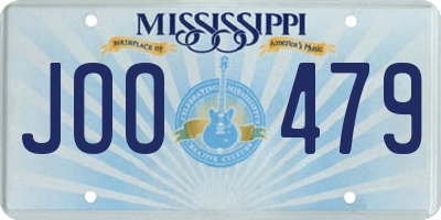 MS license plate JOO479