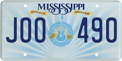 MS license plate JOO490
