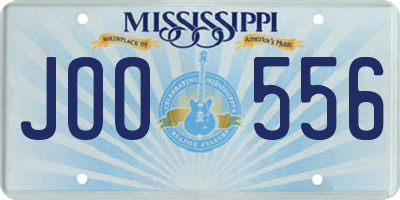 MS license plate JOO556
