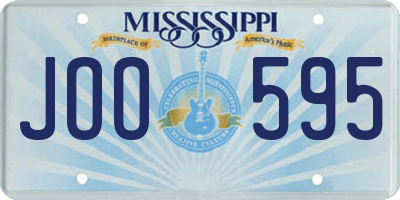MS license plate JOO595