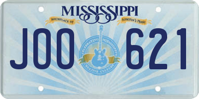 MS license plate JOO621