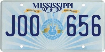 MS license plate JOO656