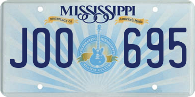 MS license plate JOO695