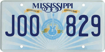 MS license plate JOO829