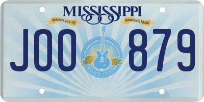 MS license plate JOO879