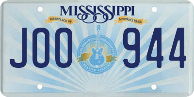 MS license plate JOO944