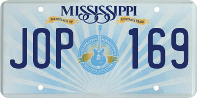 MS license plate JOP169