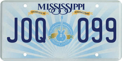 MS license plate JOQ099