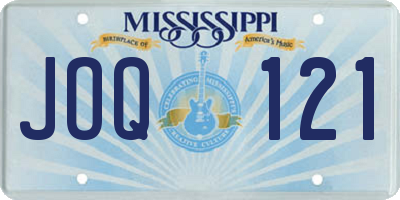MS license plate JOQ121