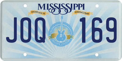 MS license plate JOQ169