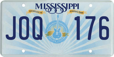 MS license plate JOQ176