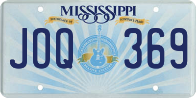 MS license plate JOQ369