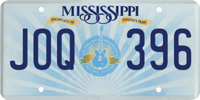 MS license plate JOQ396