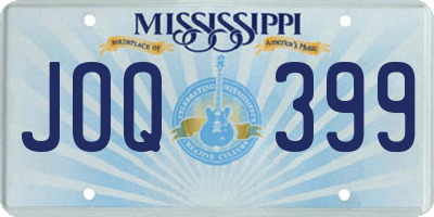 MS license plate JOQ399