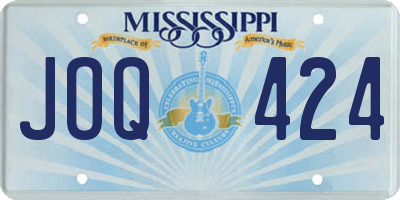 MS license plate JOQ424