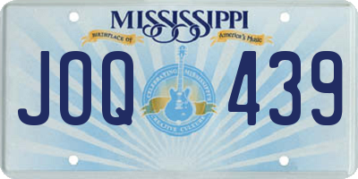 MS license plate JOQ439